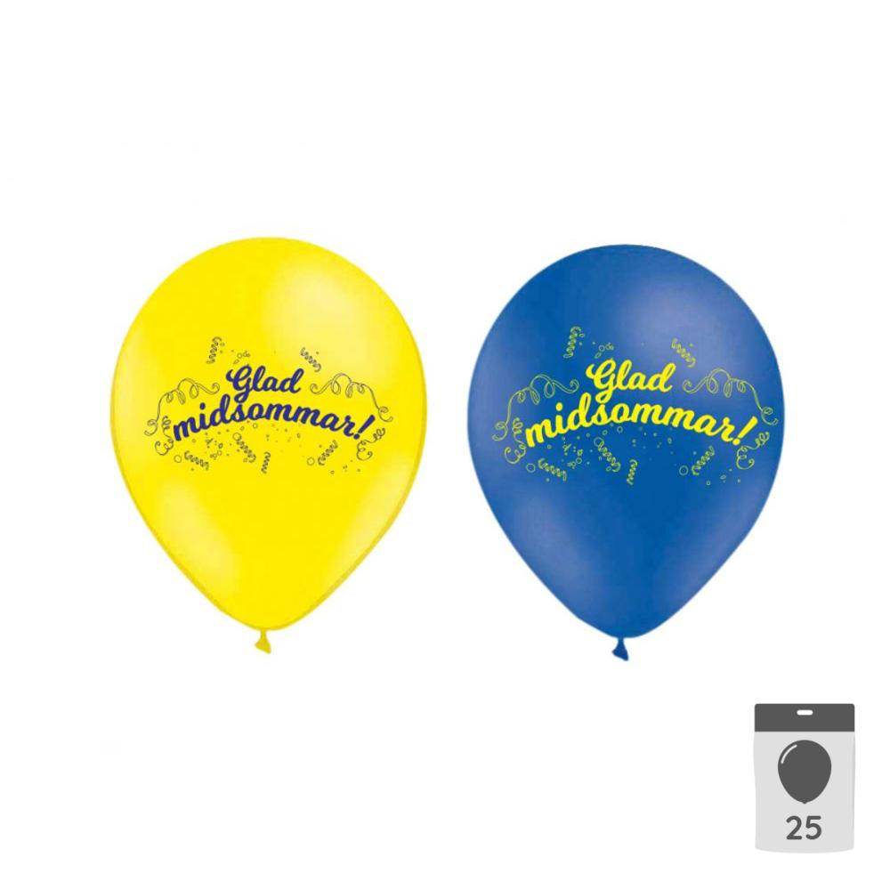 Latexballonger - Glad Midsommar 25-pack