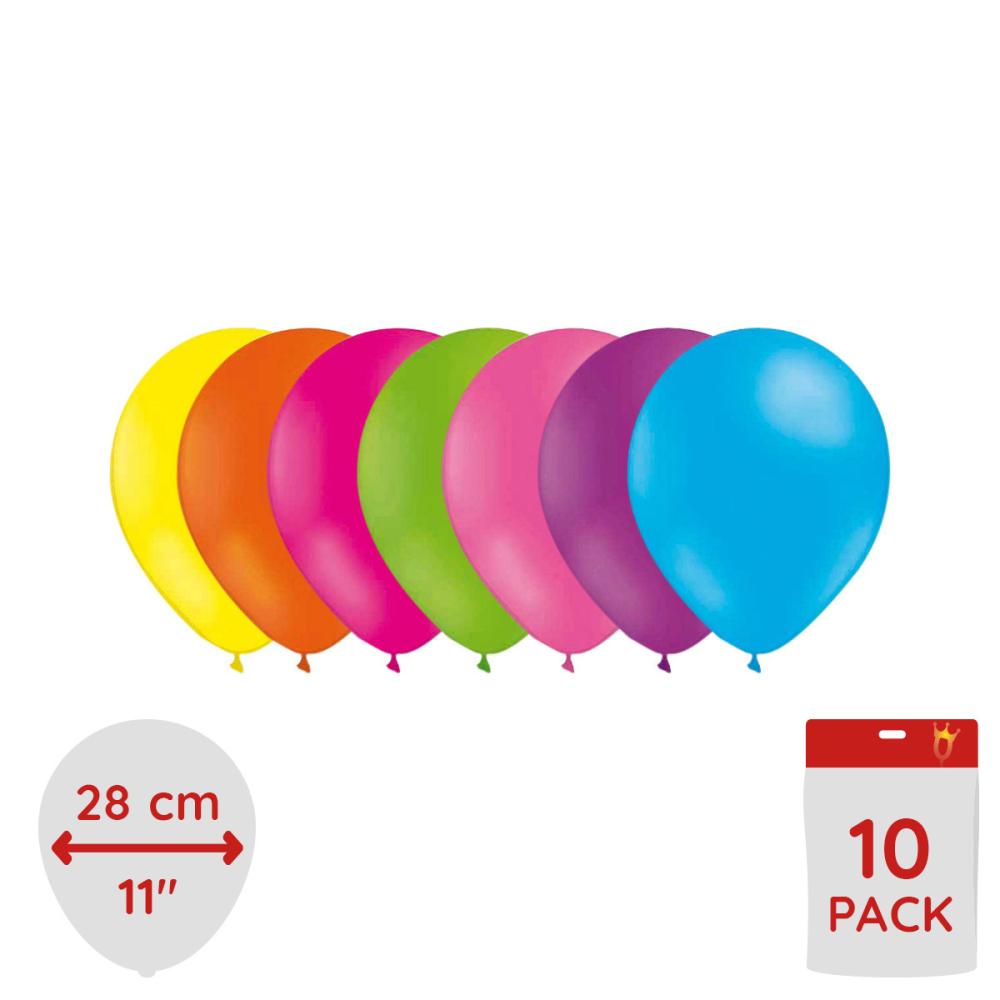 Latexballonger - Påskmix - Glada vårfärger 10-pack