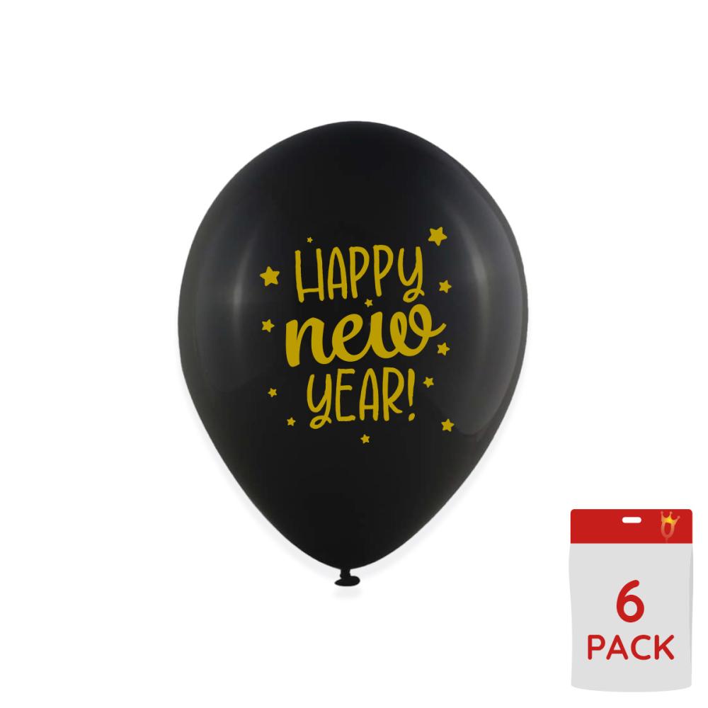 Latexballonger - Happy New Year 6-pack