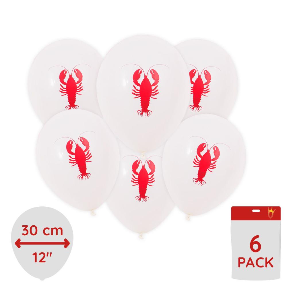 Latexballonger - Kräftfest 6-pack