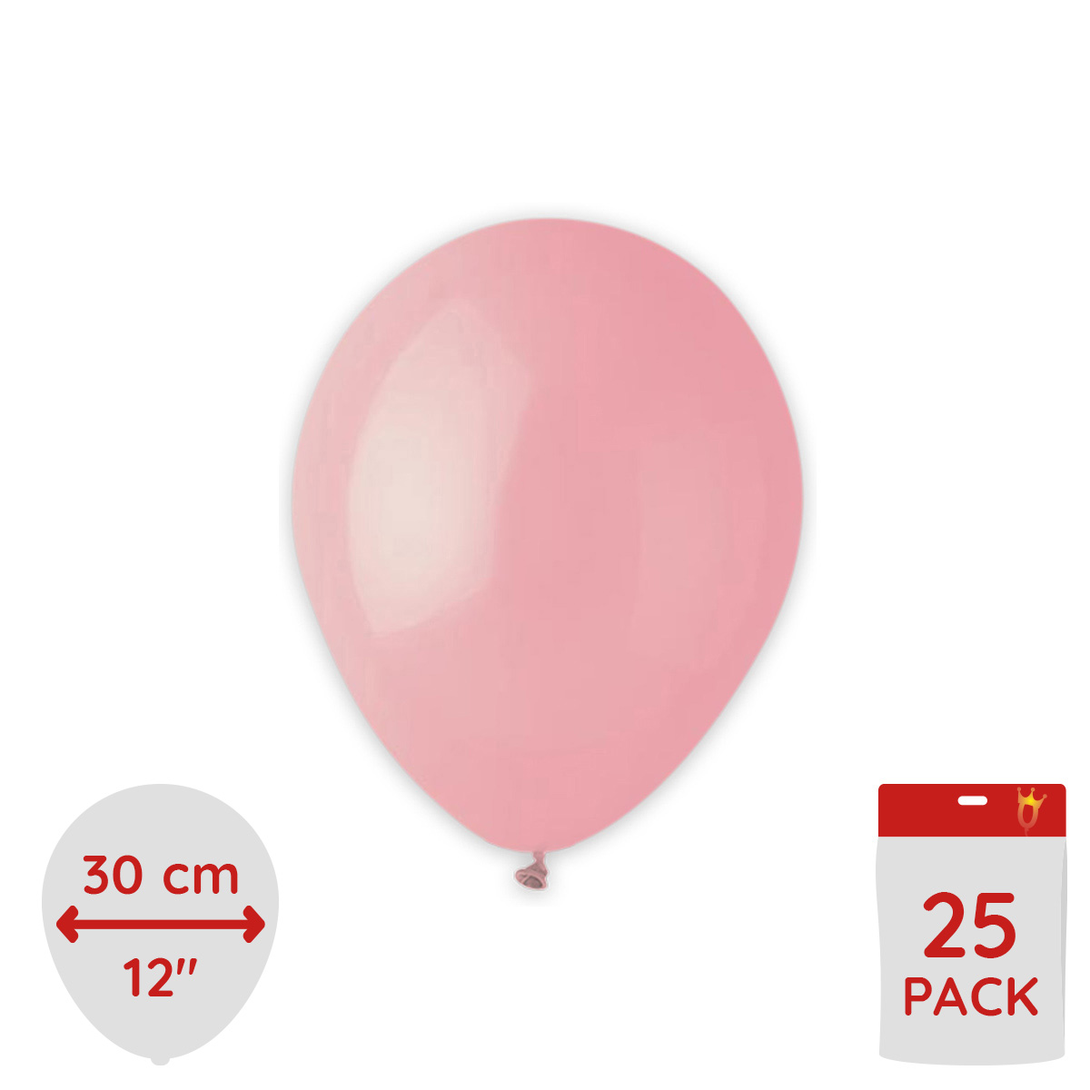 Latexballonger - Baby Pink 25-pack