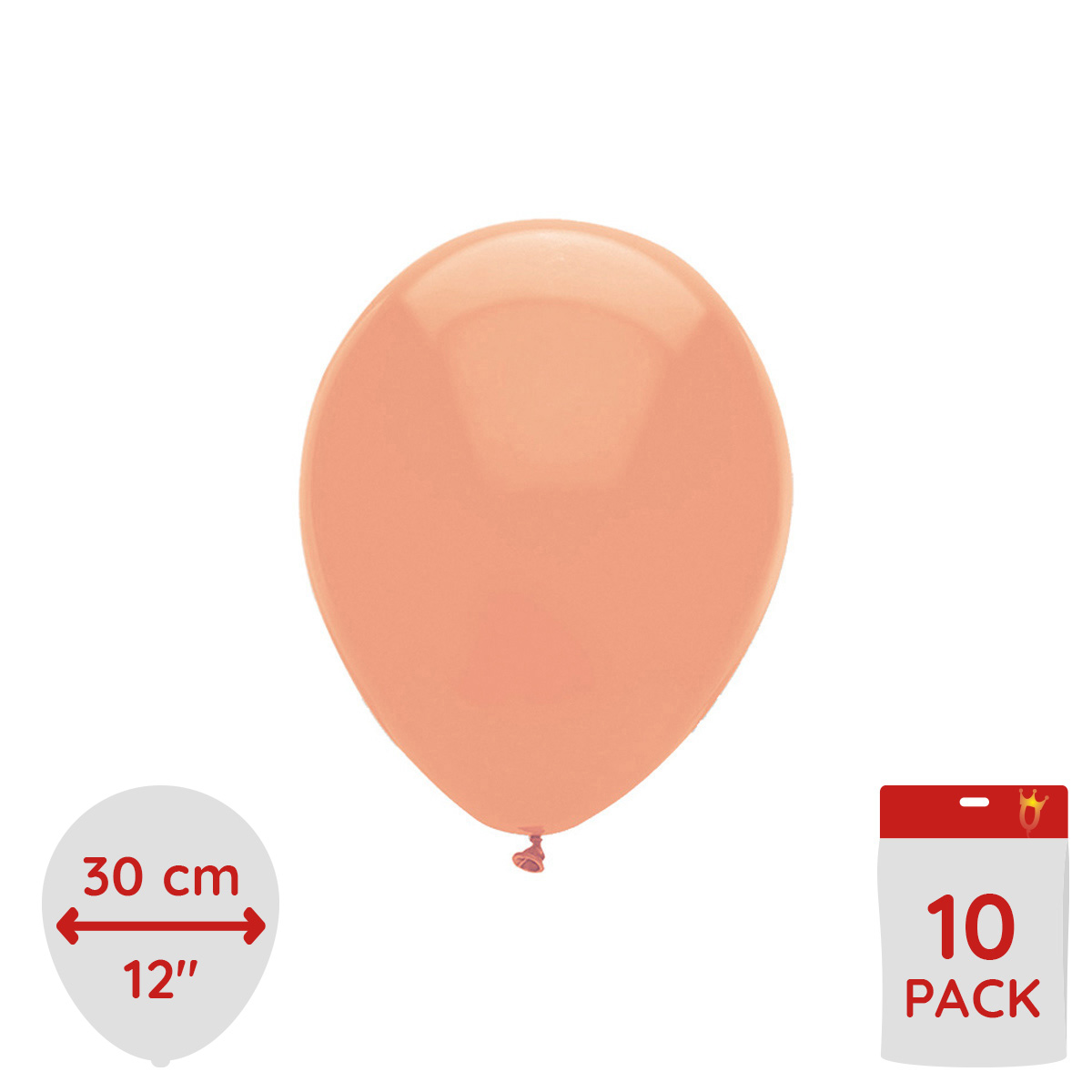 Latexballonger - Peach 10-pack