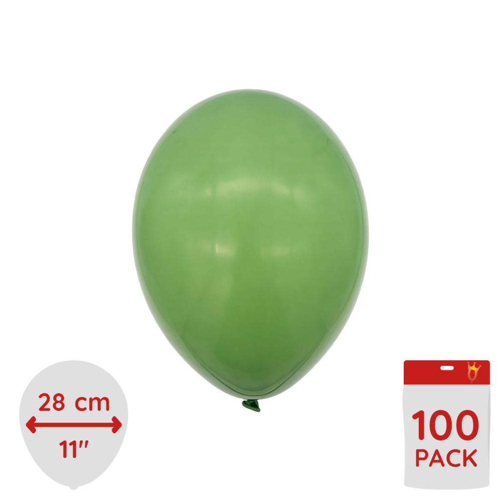 Latexballonger - Olivgröna 100-pack