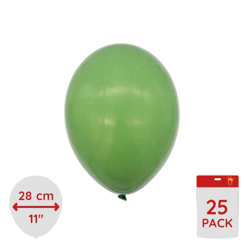 Latexballonger - Olivgröna 25-pack