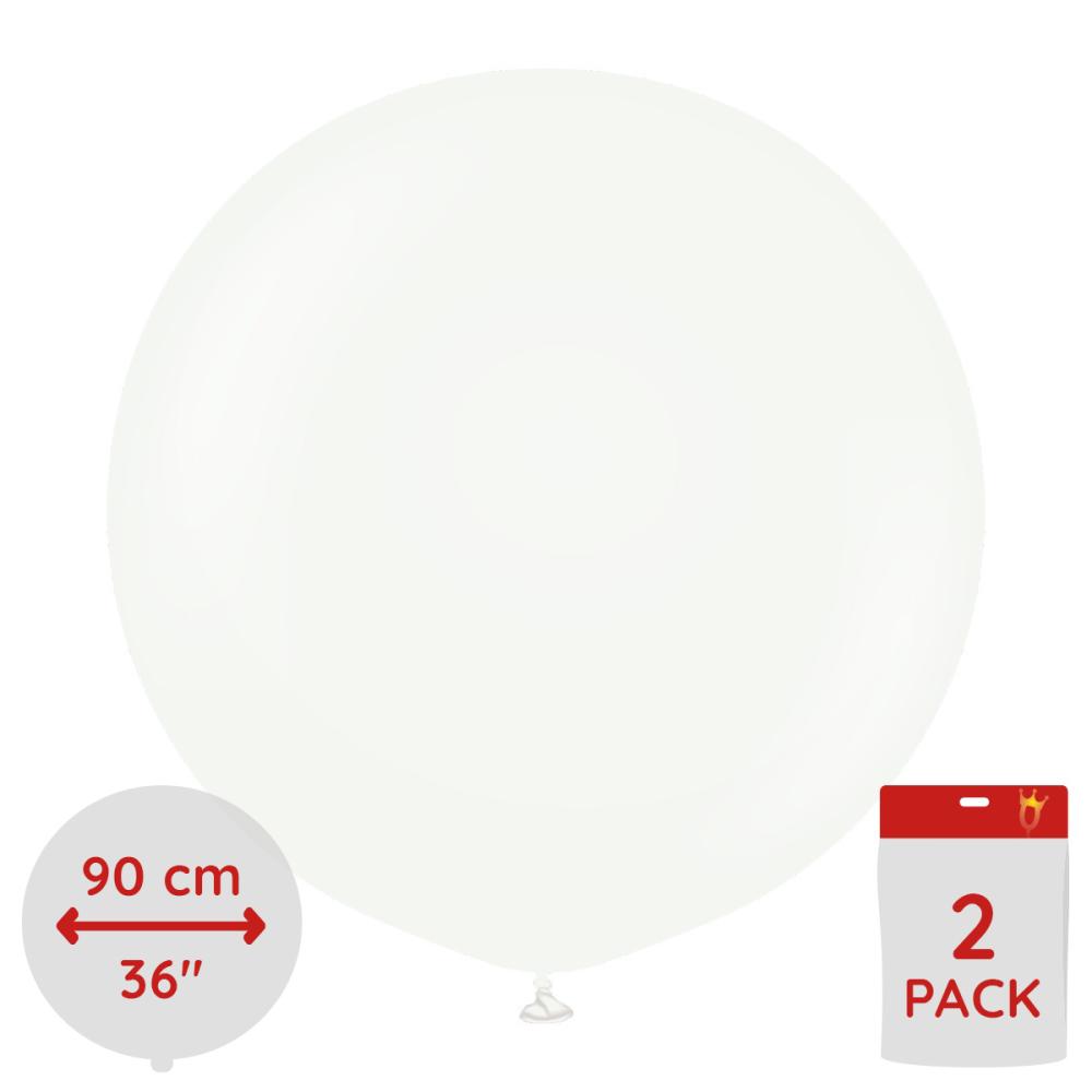 Latexballoons - White 90 cm 2-pack