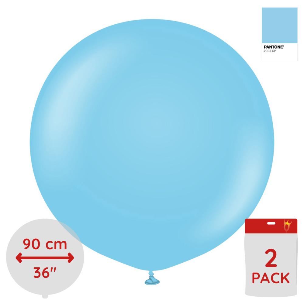 Latexballoons - Baby Blue 90 cm 2-pack