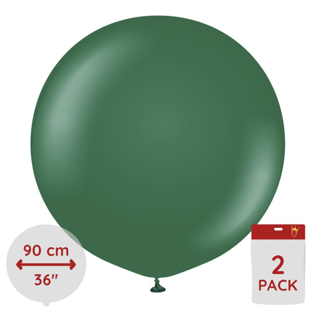 Latexballoons - Dark Green 90 cm 2-pack