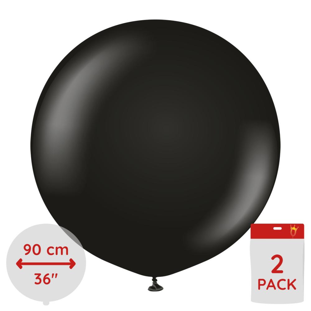 Latexballoons - Black 90 cm 2-pack
