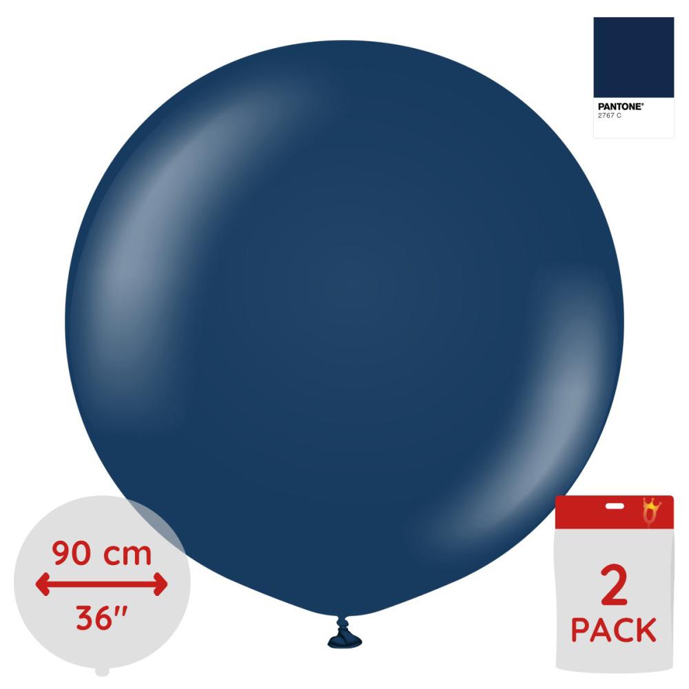 Latexballoons - Navy 90 cm 2-pack