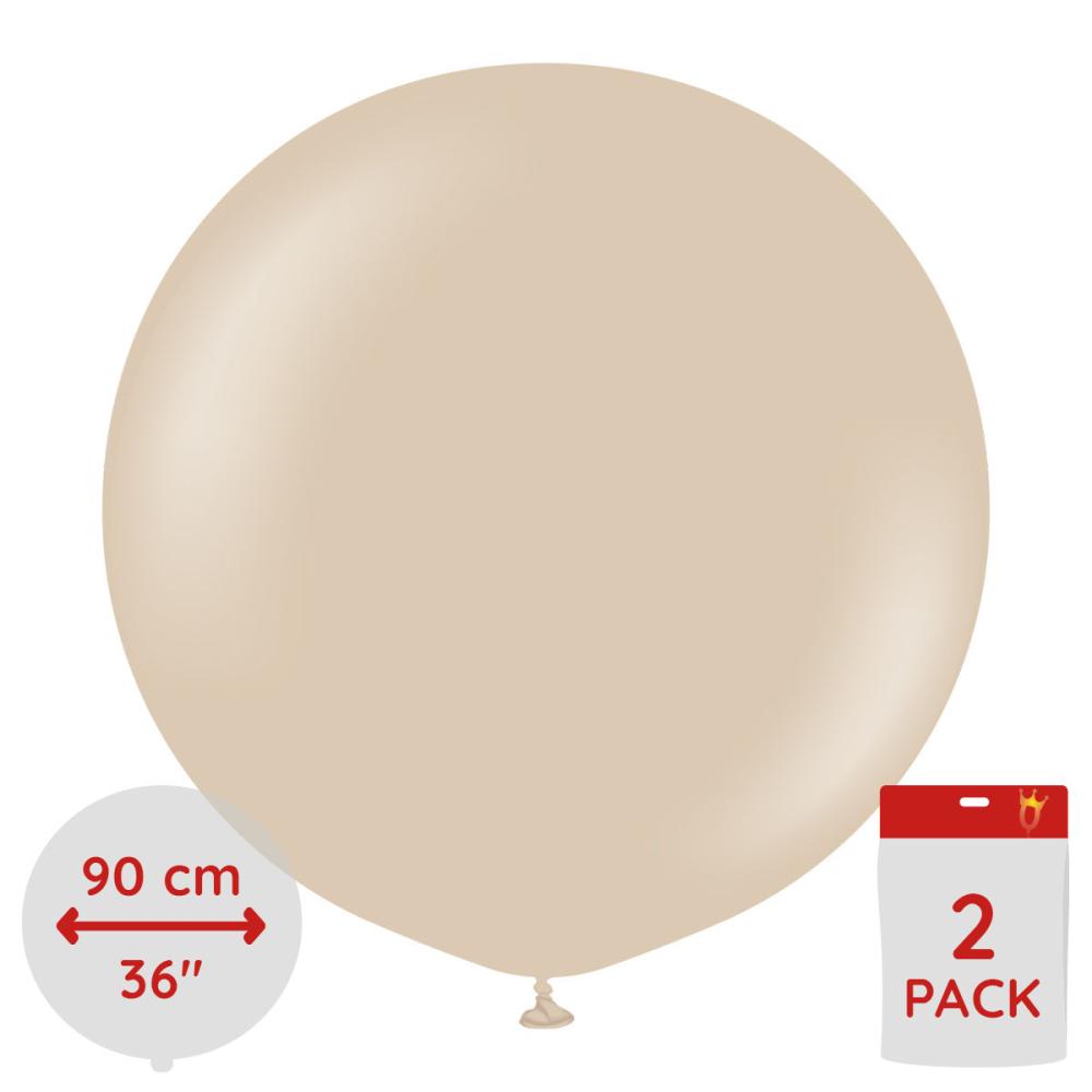 Latexballoons - Hazelnut 90 cm 2-pack