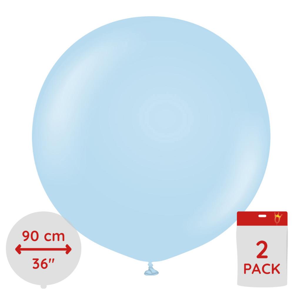 Latexballoons - Macaron Blue 90 cm 2-pack