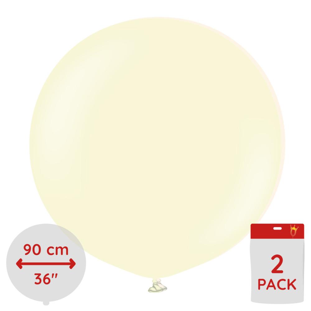 Latexballoons - Pale Yellow 90 cm 2-pack