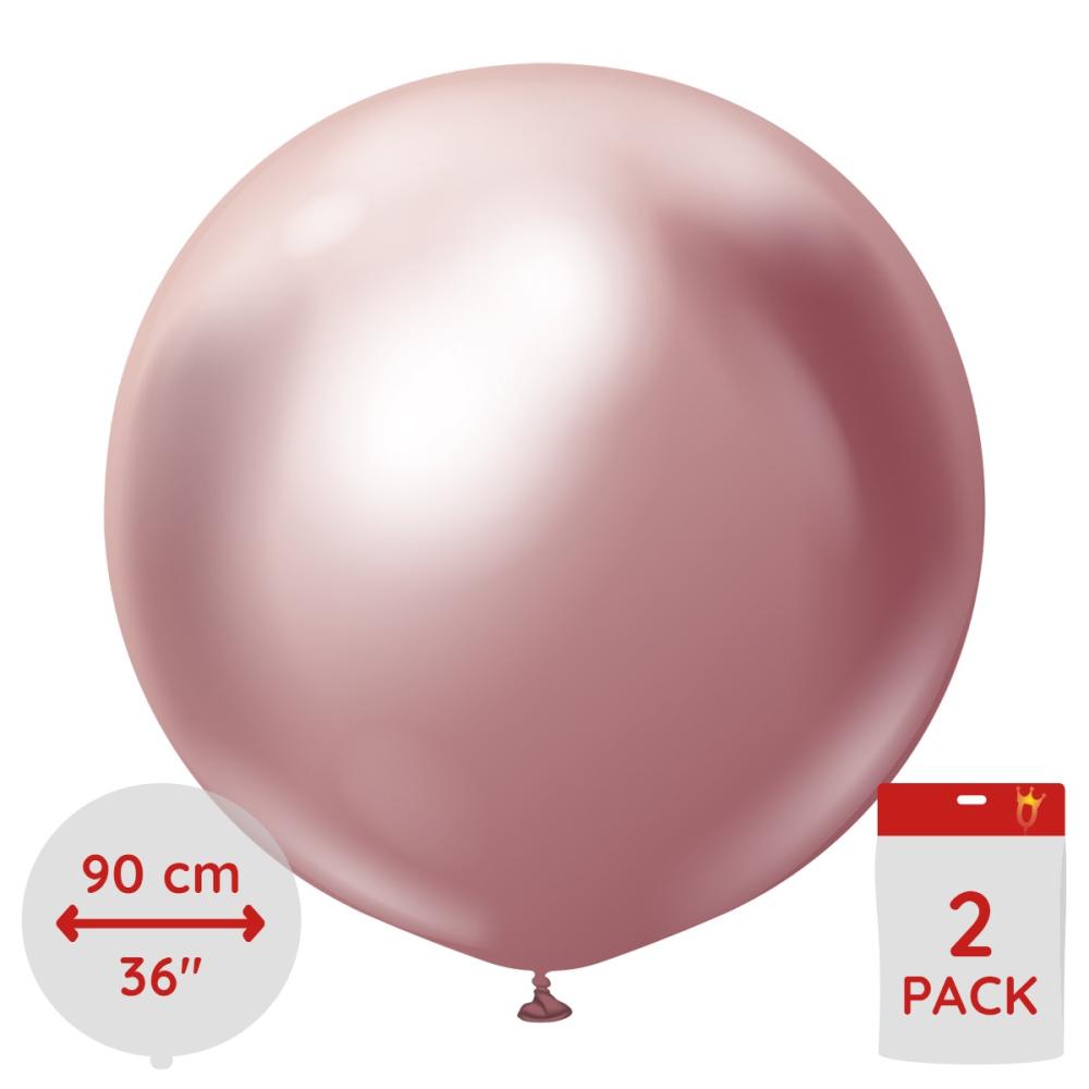 Latexballoons - Pink Chrome 90 cm 2-pack