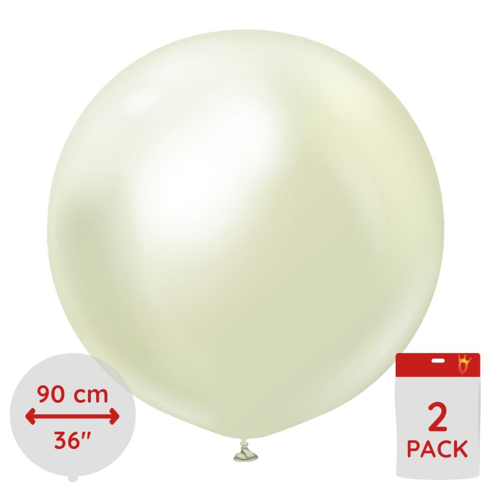 Latexballoons - Green Gold Chrome 90 cm 2-pack