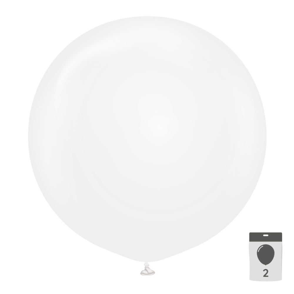 Latexballoons - Crystal Transparent 90 cm 2-pack