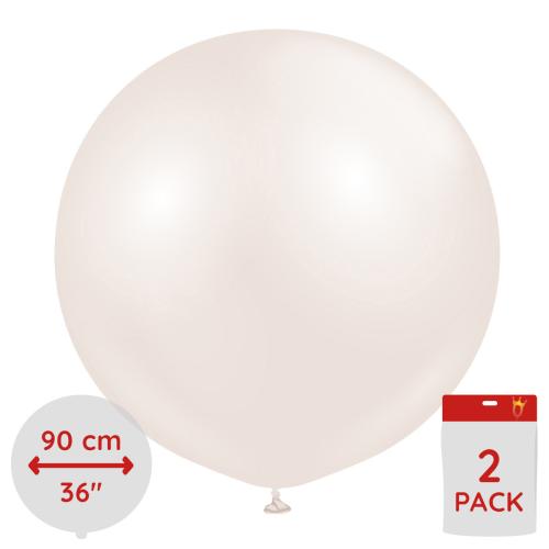 Latexballoons - Aura Beige Cream 90 cm - 2-pack