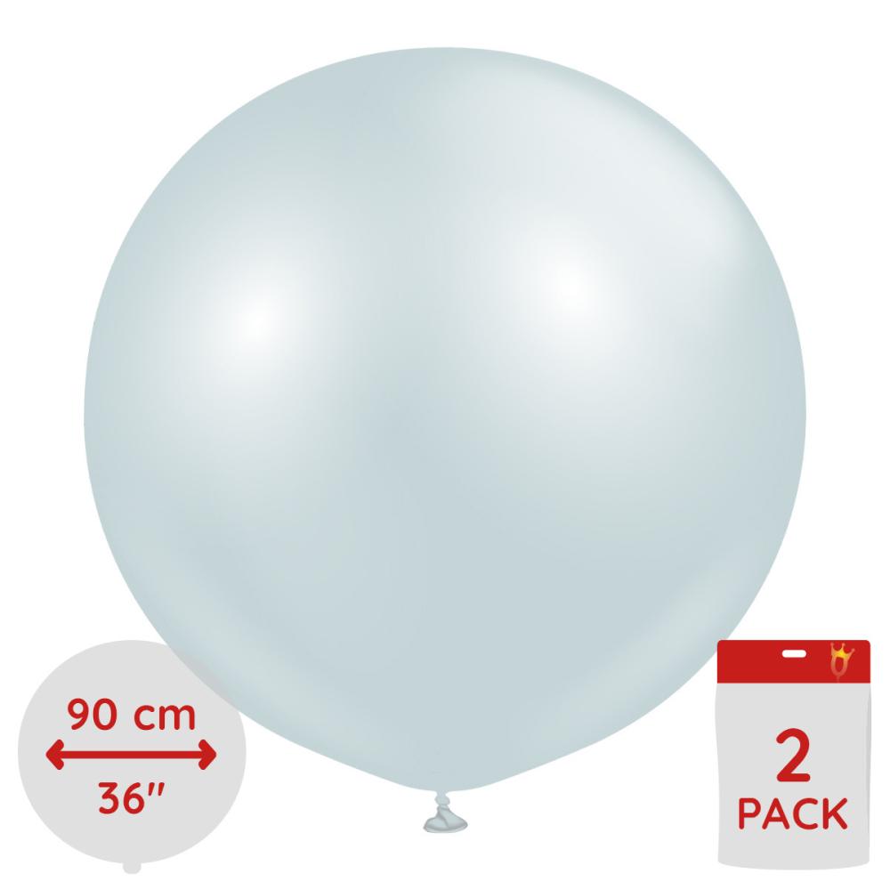 Latexballoons - Aura Ice Blue 90 cm - 2-pack
