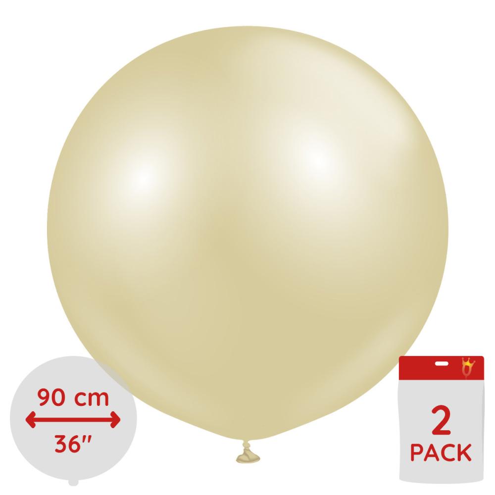 Latexballoons - Aura Antique Gold 90 cm - 2-pack