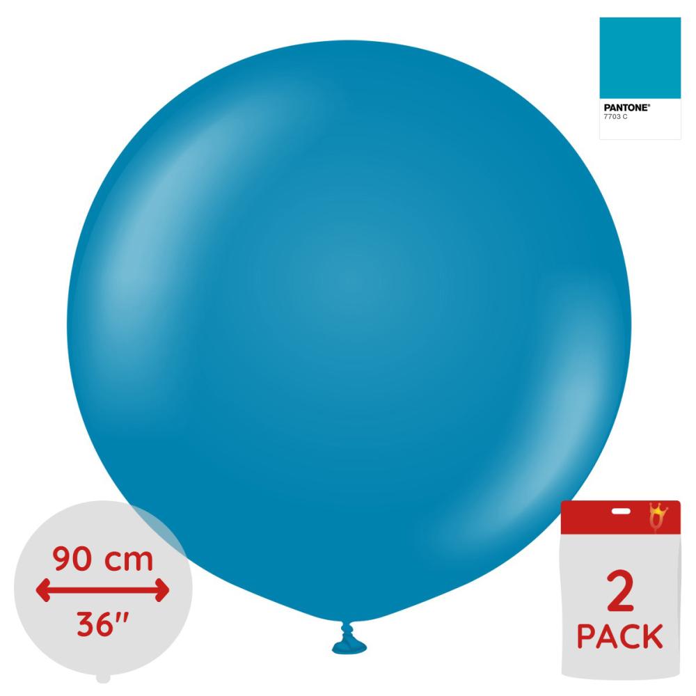 Latexballoons - Deep Blue 90 cm 2-pack