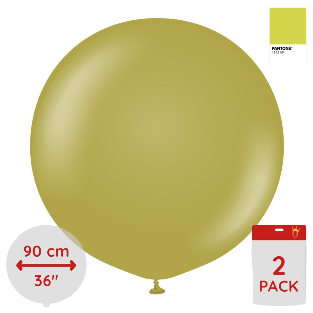 Latexballoons - Olive 90 cm 2-pack
