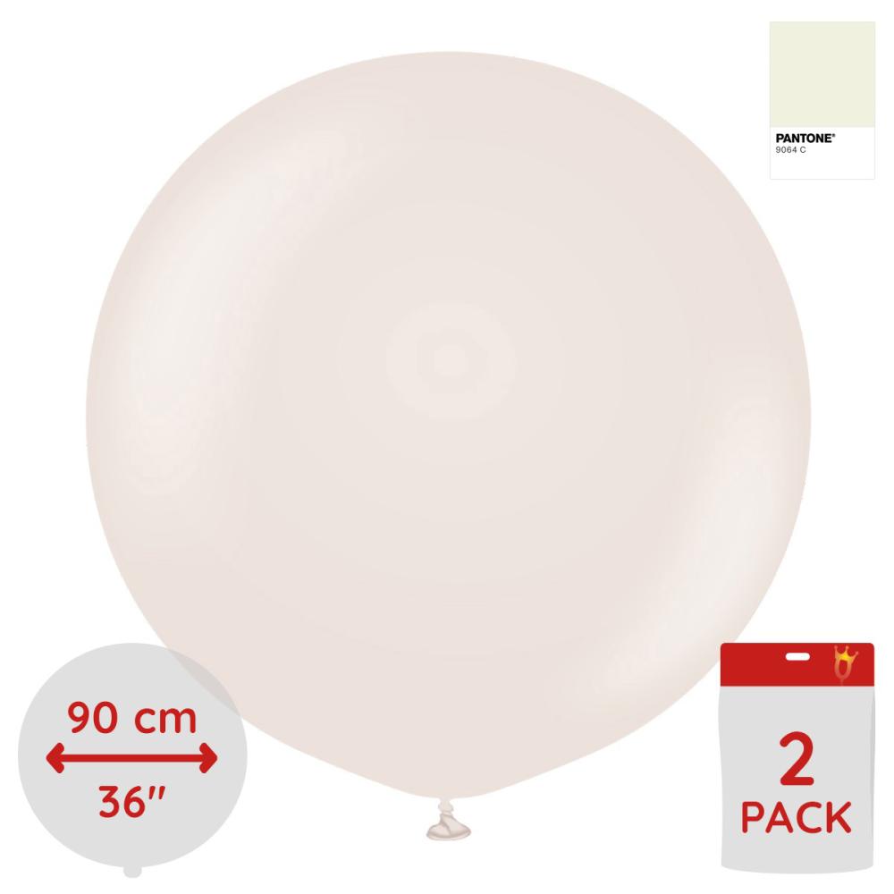 Latexballoons - White Sand 90 cm 2-pack