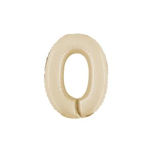 Ballongsiffra - Noll Satin Cream 35 cm