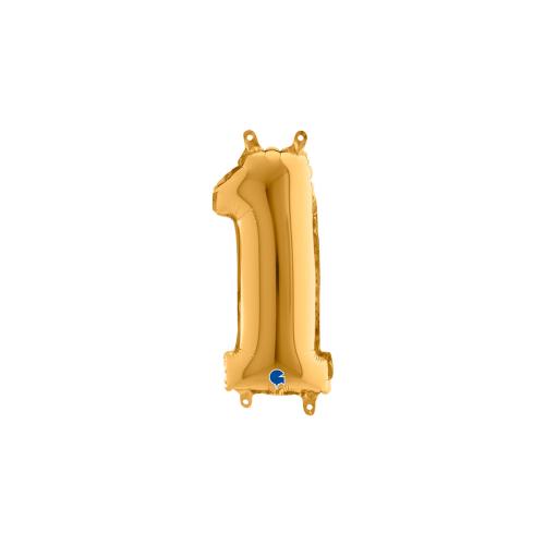 Ballongsiffra - Ett Guld 35 cm