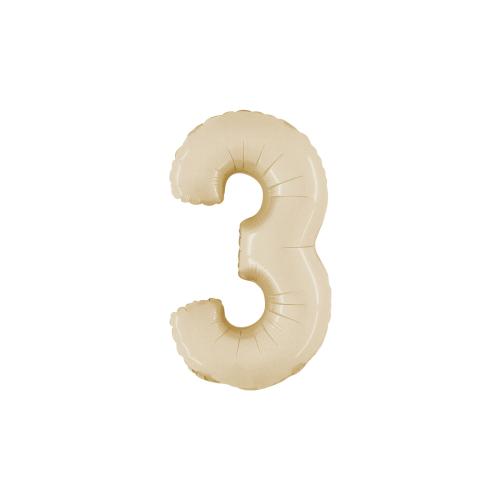 Ballongsiffra - Tre Satin Cream 35 cm