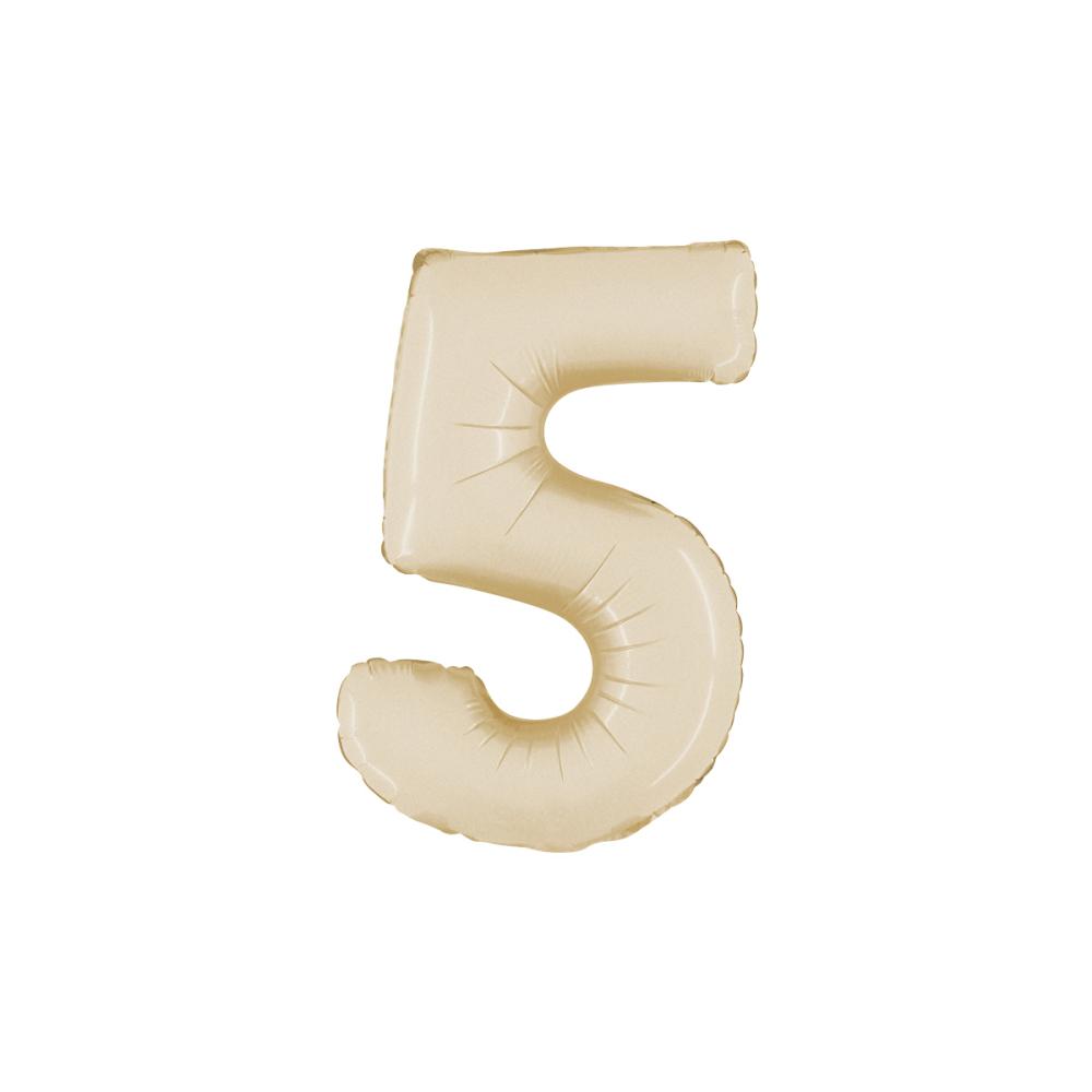 Ballongsiffra - Fem Satin Cream 35 cm