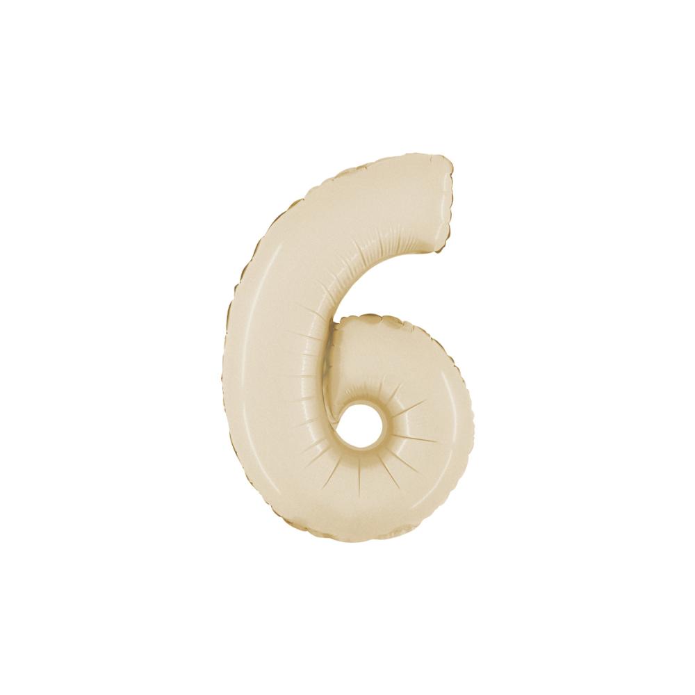 Ballongsiffra - Sex Satin Cream 35 cm