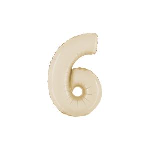 Ballongsiffra - Sex Satin Cream 35 cm