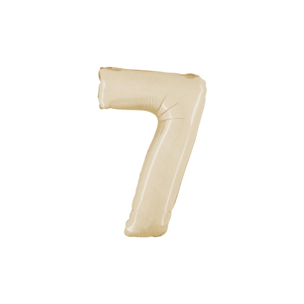 Ballongsiffra - Sju Satin Cream 35 cm