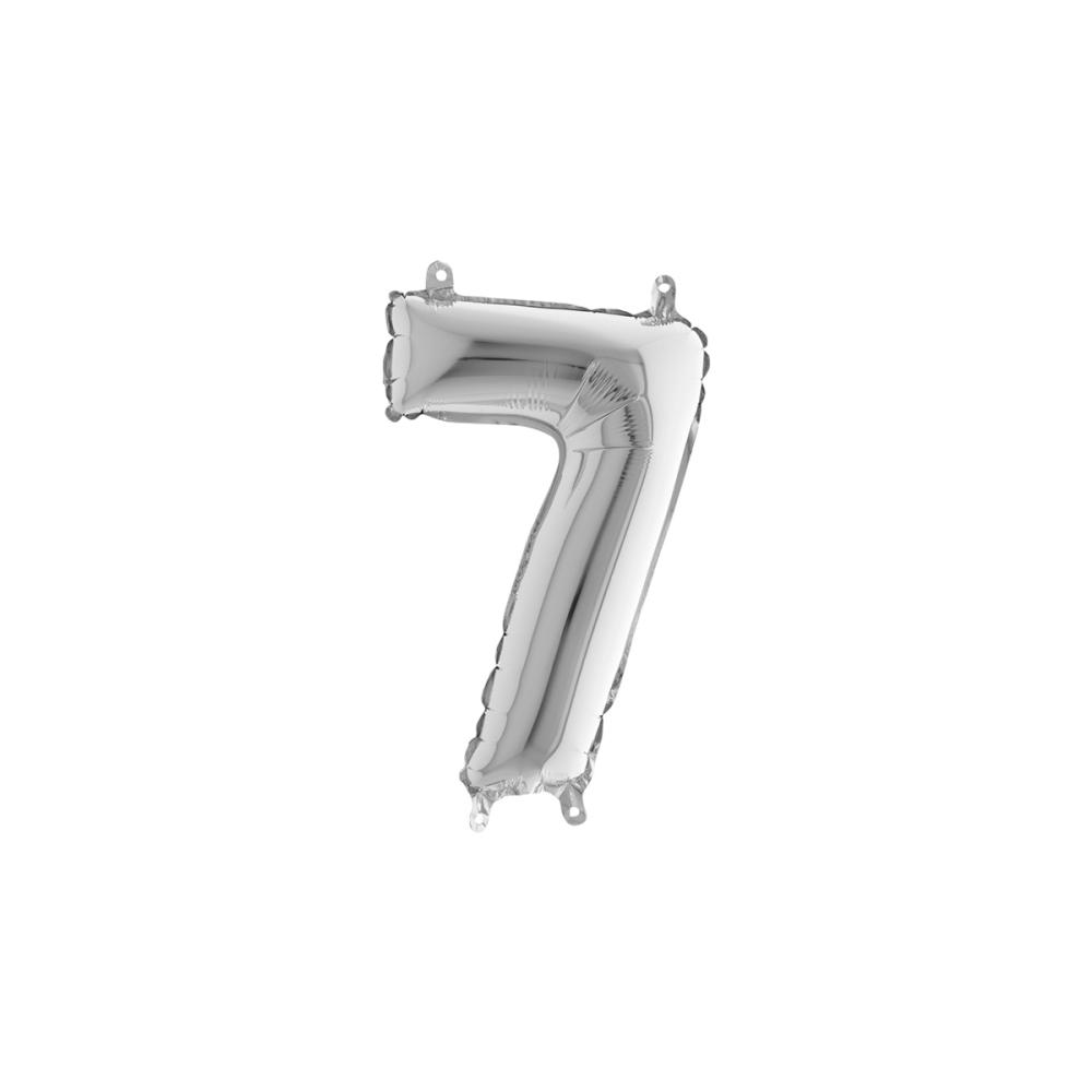 Ballongsiffra - Sju Silver 35 cm