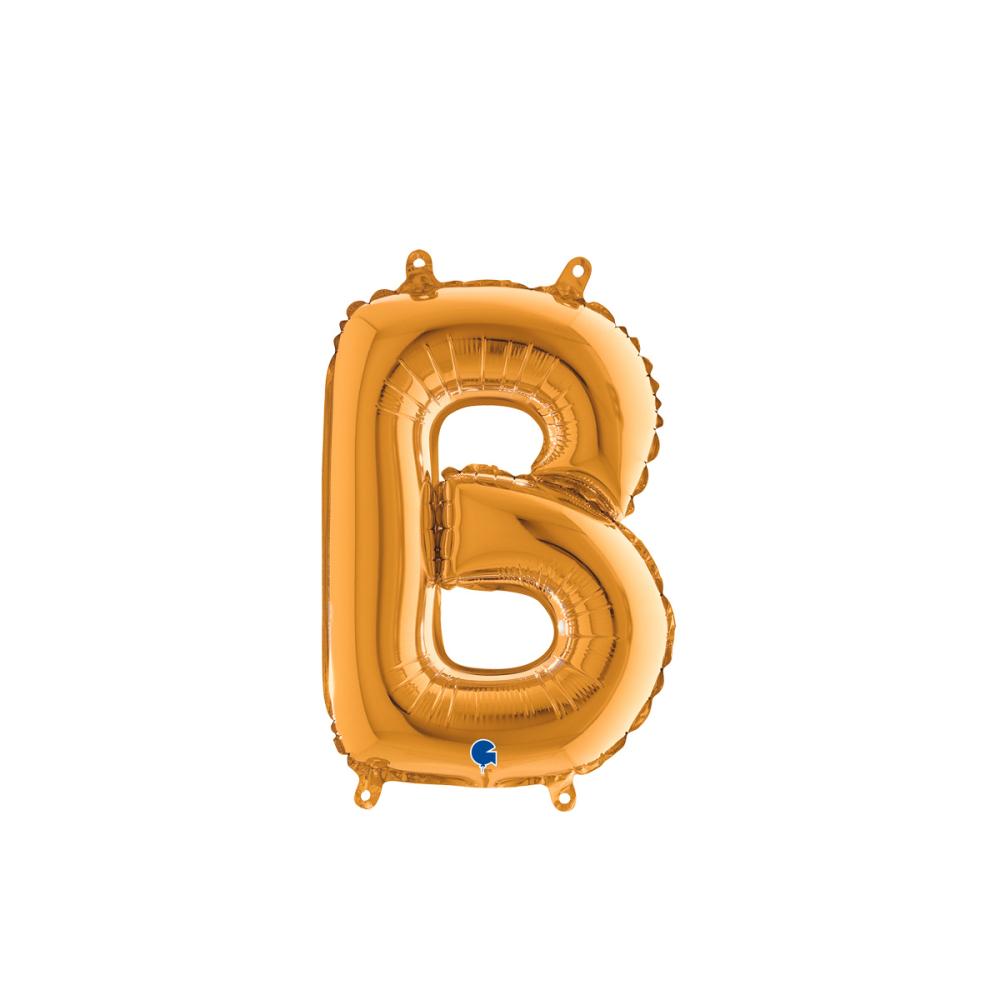 Bokstavsballong - B Guld 35 cm