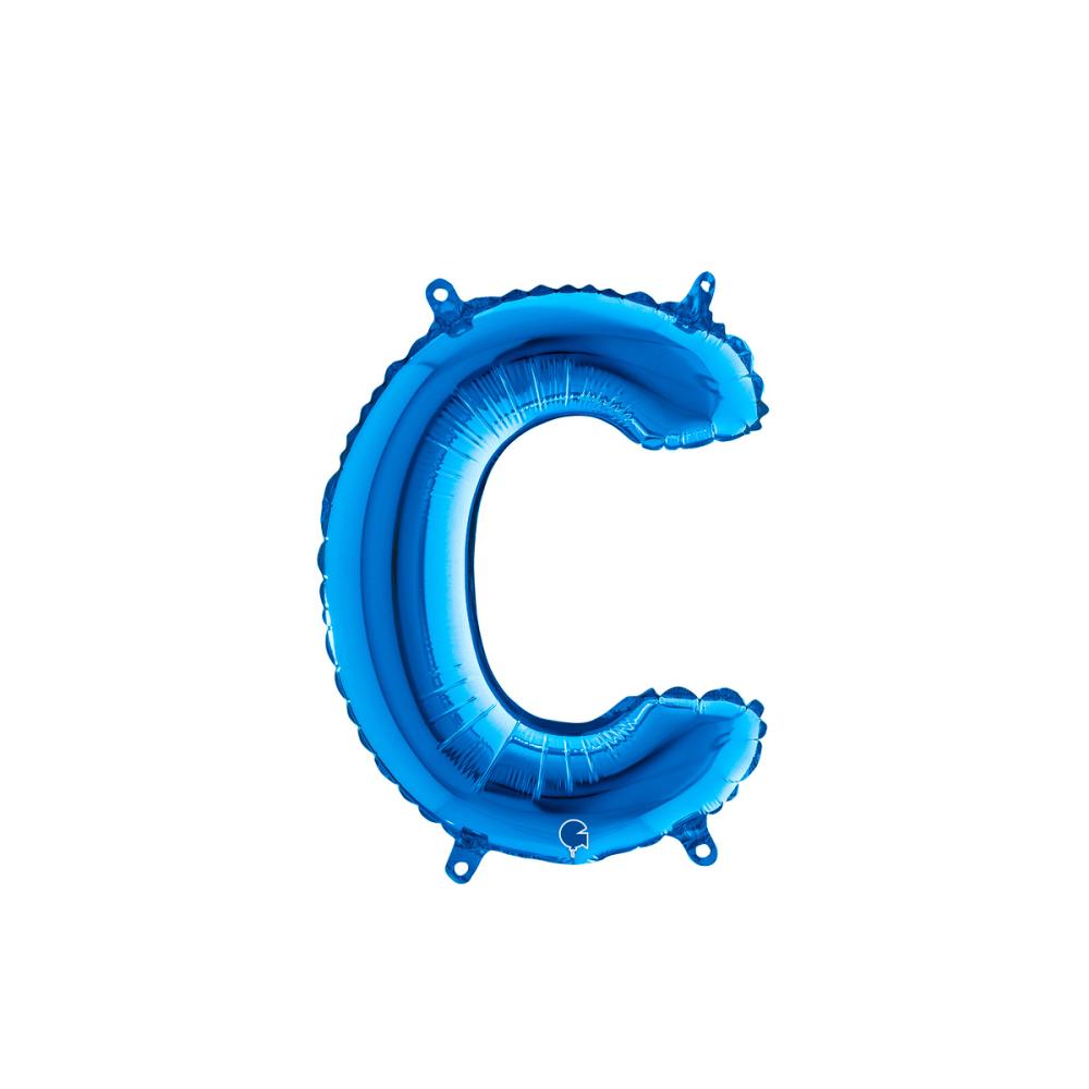 Bokstavsballong - C Blå 35 cm