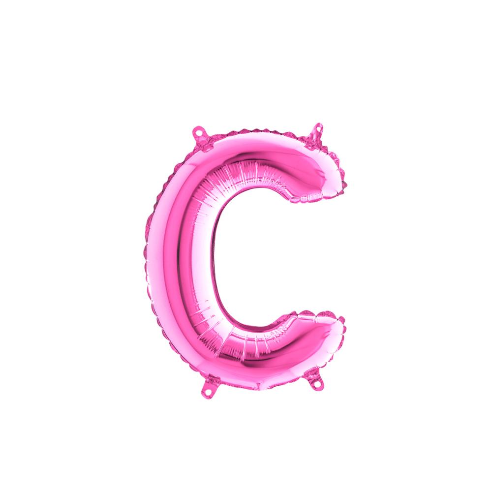 Bokstavsballong - C Rosa 35 cm