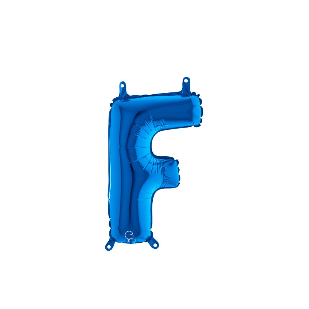 Bokstavsballong - F Blå 35 cm