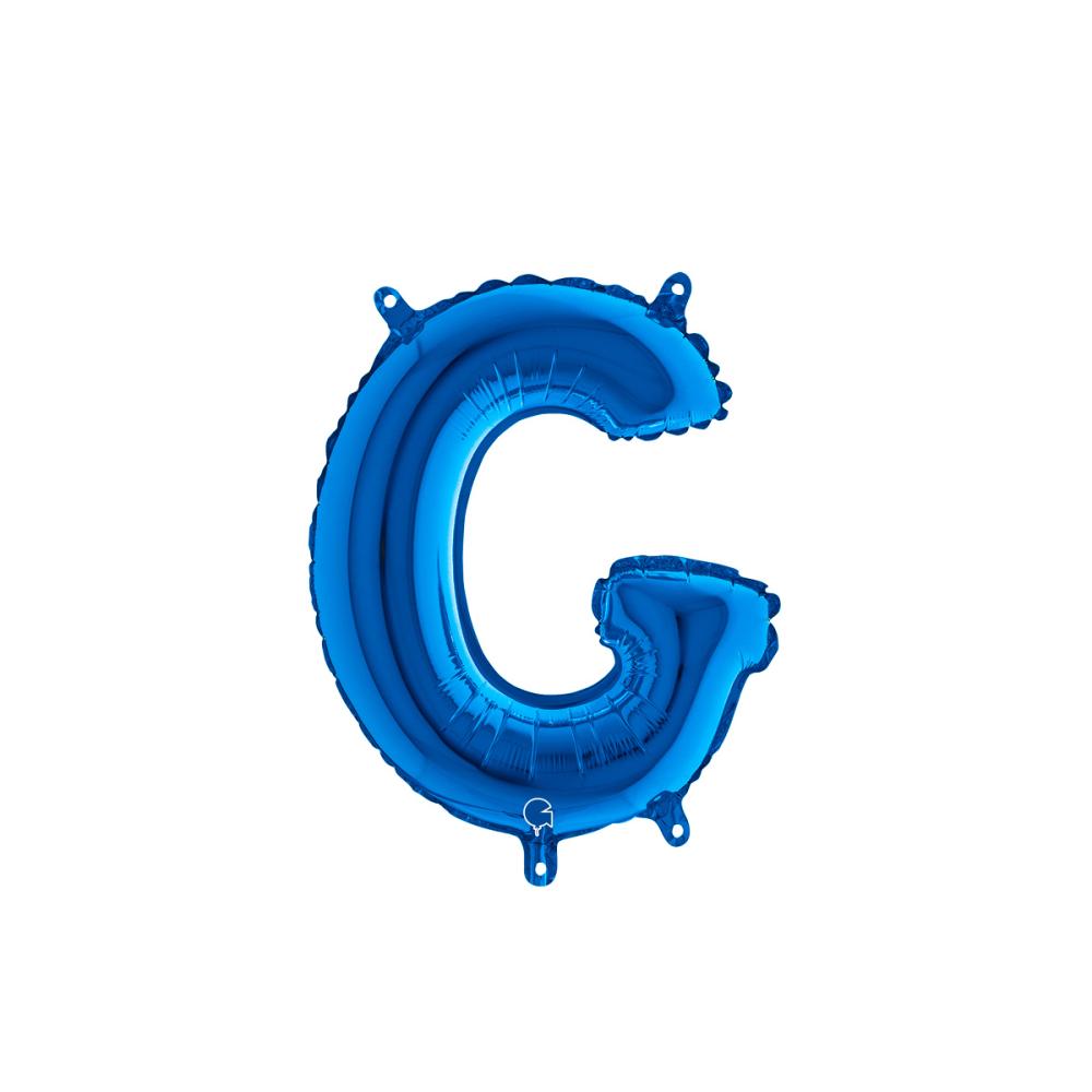 Bokstavsballong - G Blå 35 cm