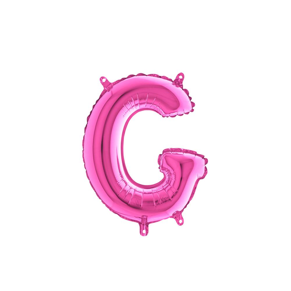 Bokstavsballong - G Rosa 35 cm