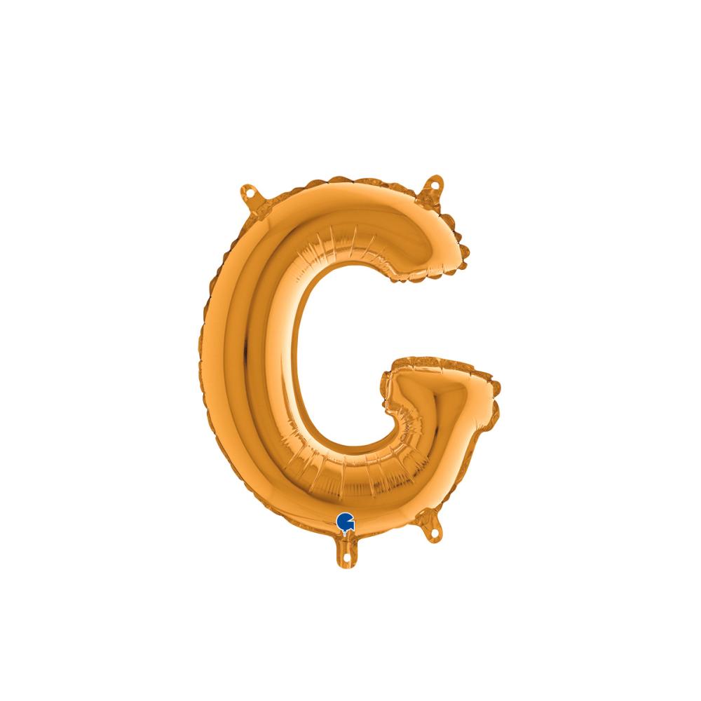 Bokstavsballong - G Guld 35 cm