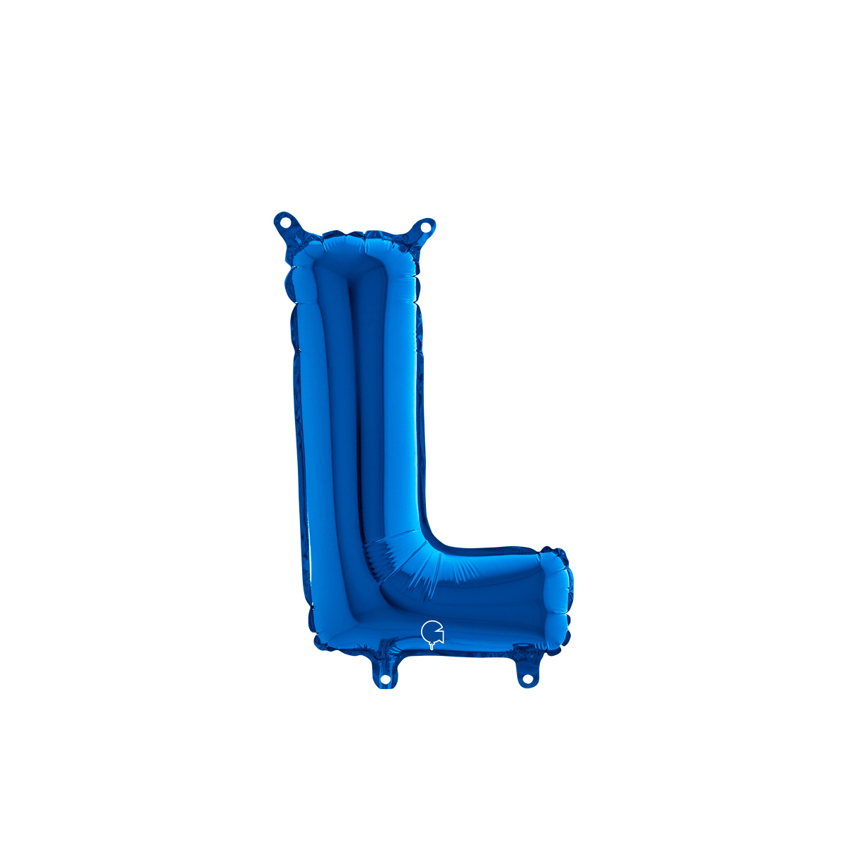 Bokstavsballong - L Blå 35 cm