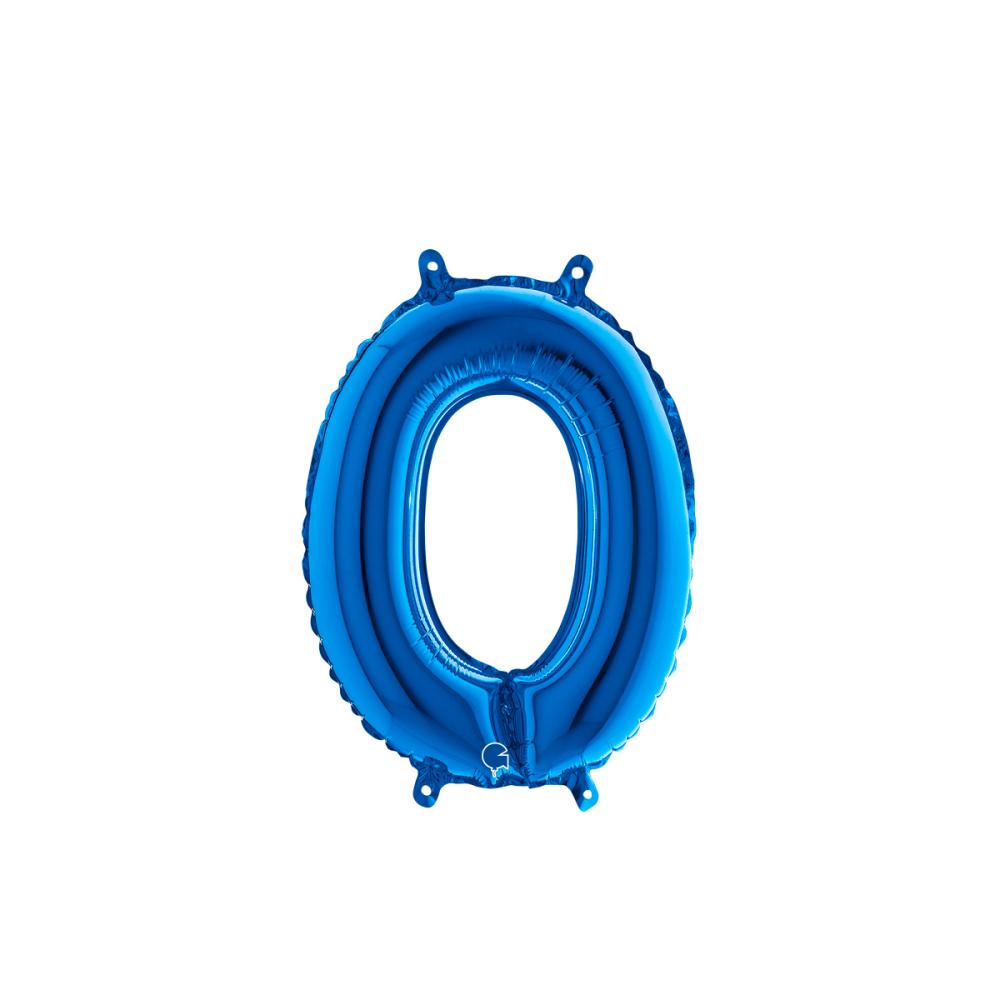 Bokstavsballong - O Blå 35 cm
