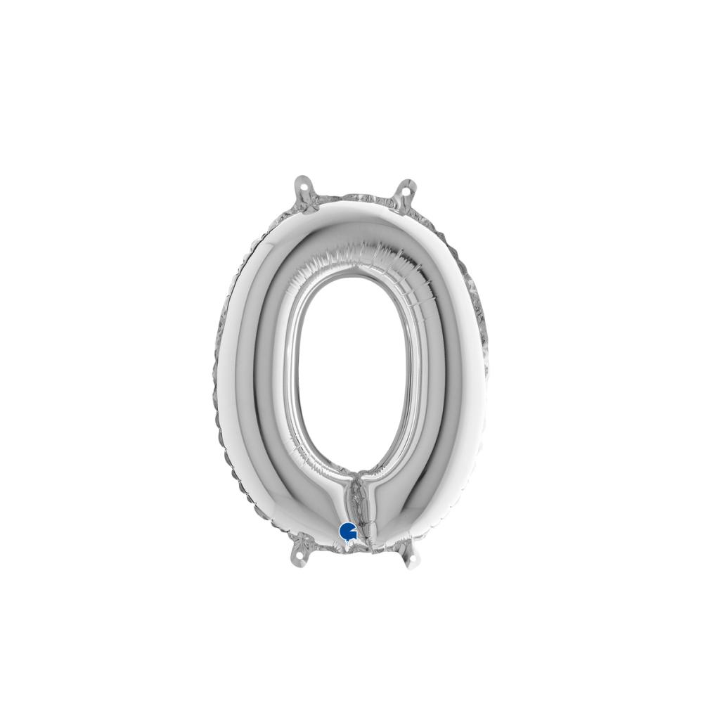 Bokstavsballong - O Silver 35 cm