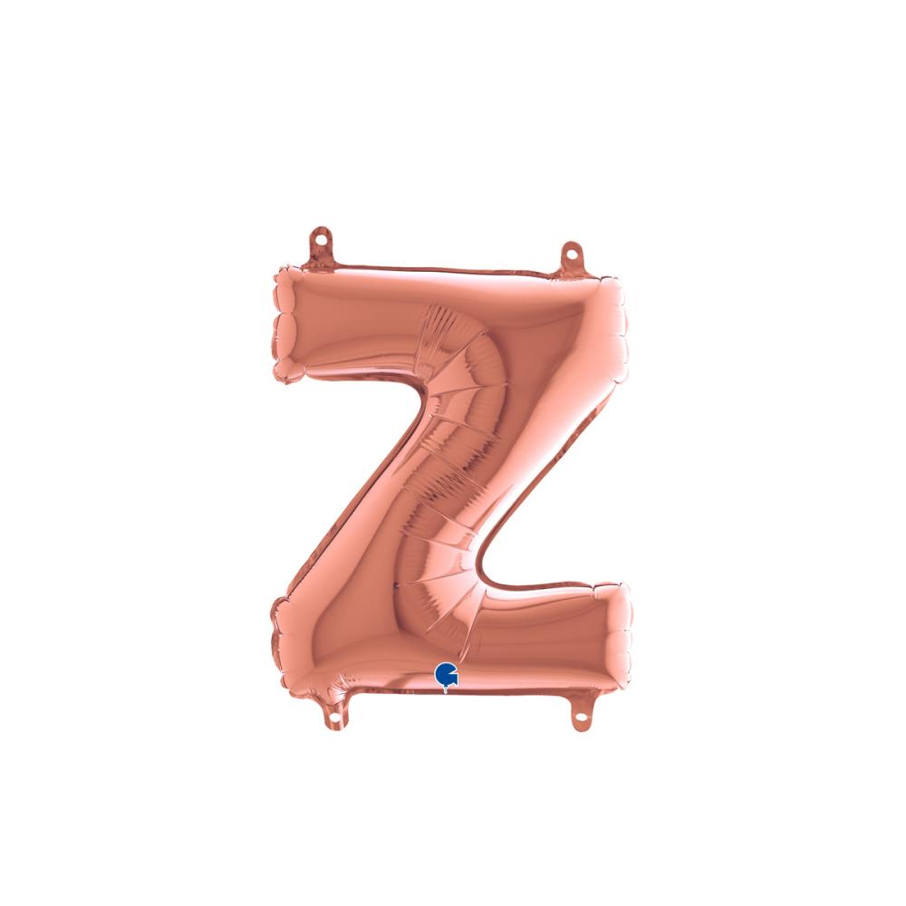 Bokstavsballong - Z Rose Gold 35 cm