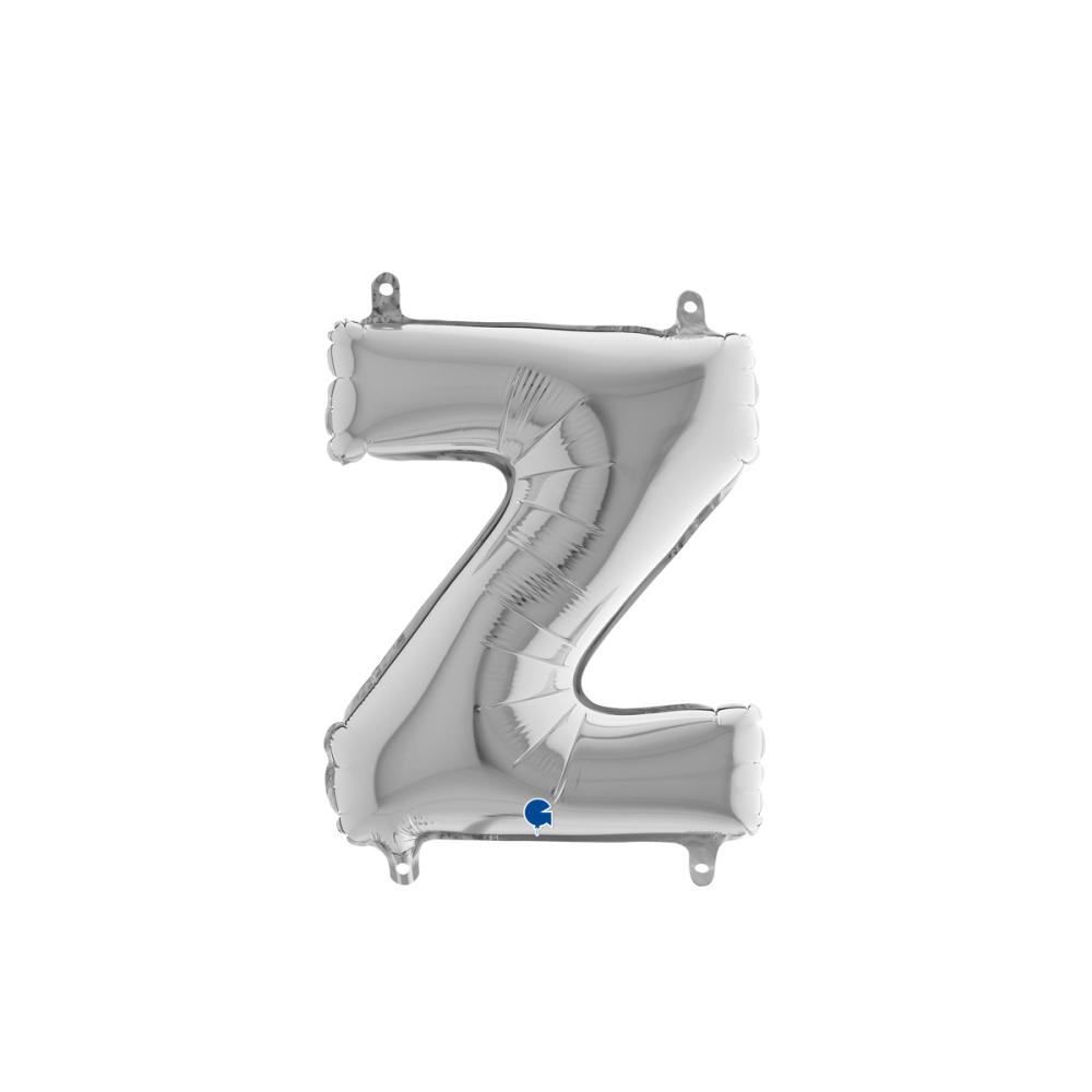 Bokstavsballong - Z Silver 35 cm