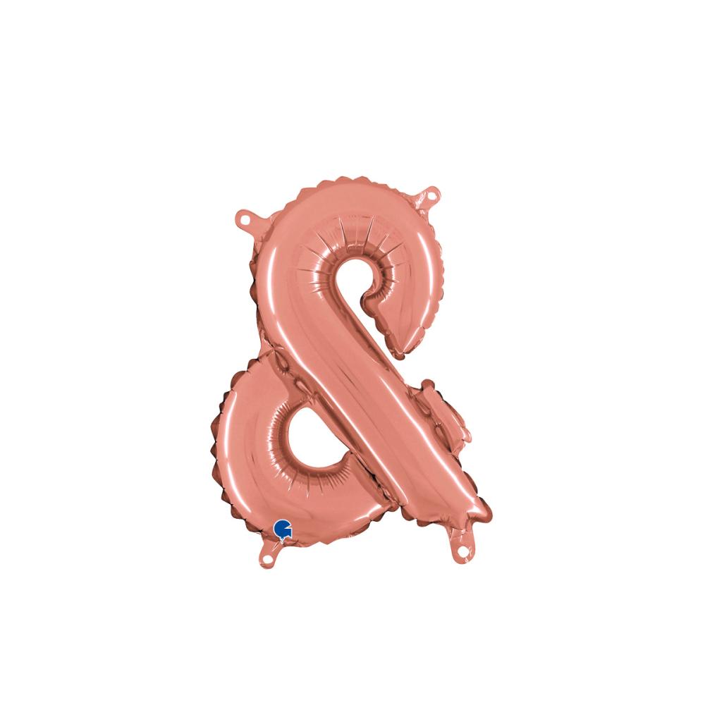 Ballongtecken & Rose Gold 35 cm