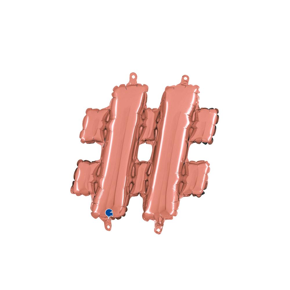 Ballongtecken # Rose Gold 35 cm