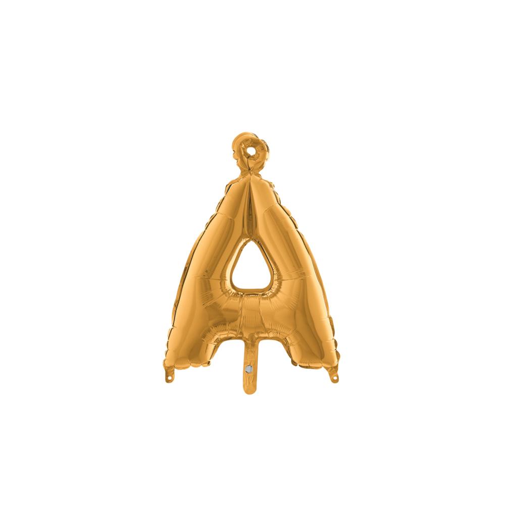 Bokstavsballong - Å Guld 35 cm