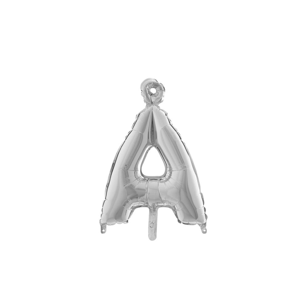 Bokstavsballong - Å Silver 35 cm
