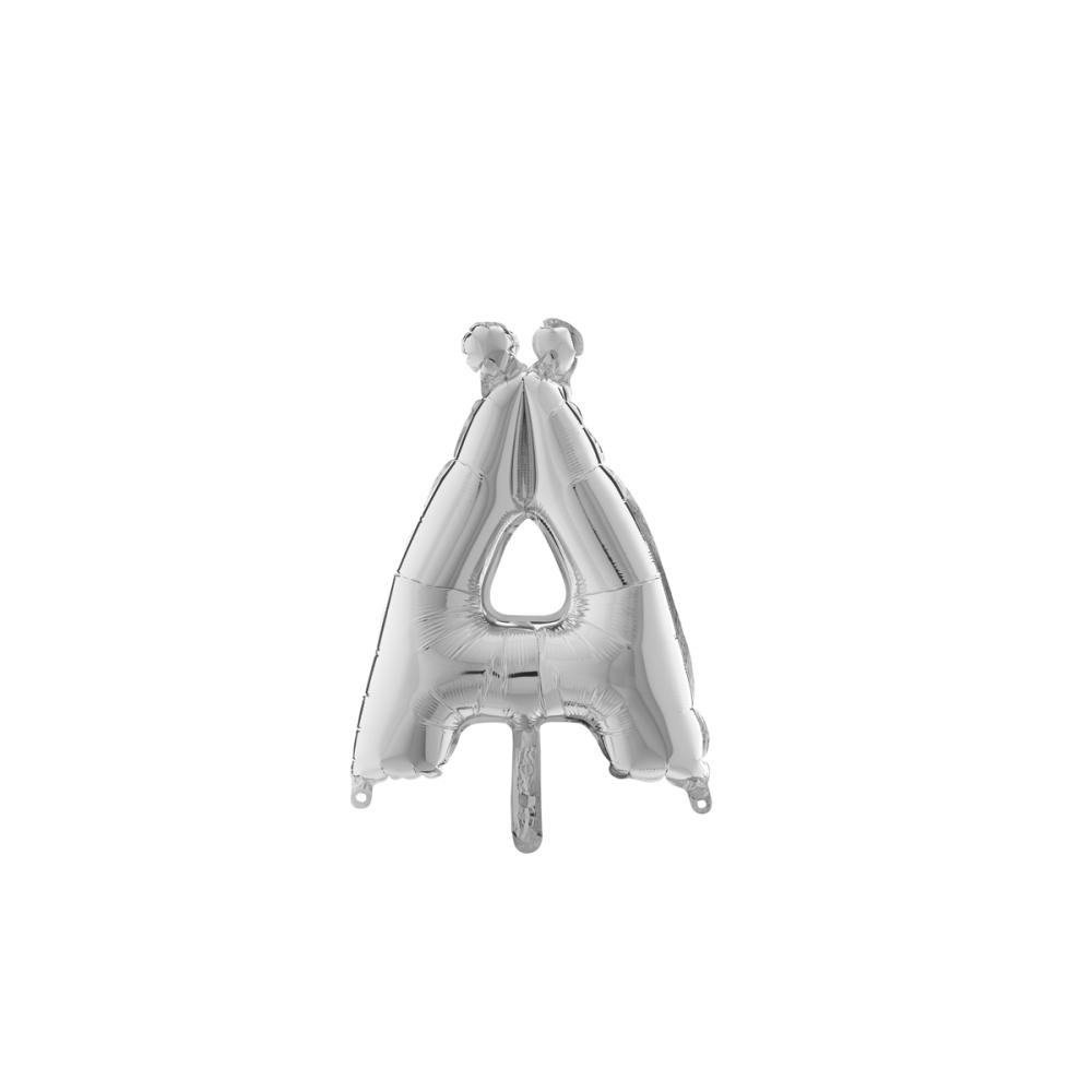 Bokstavsballong - Ä Silver 35 cm